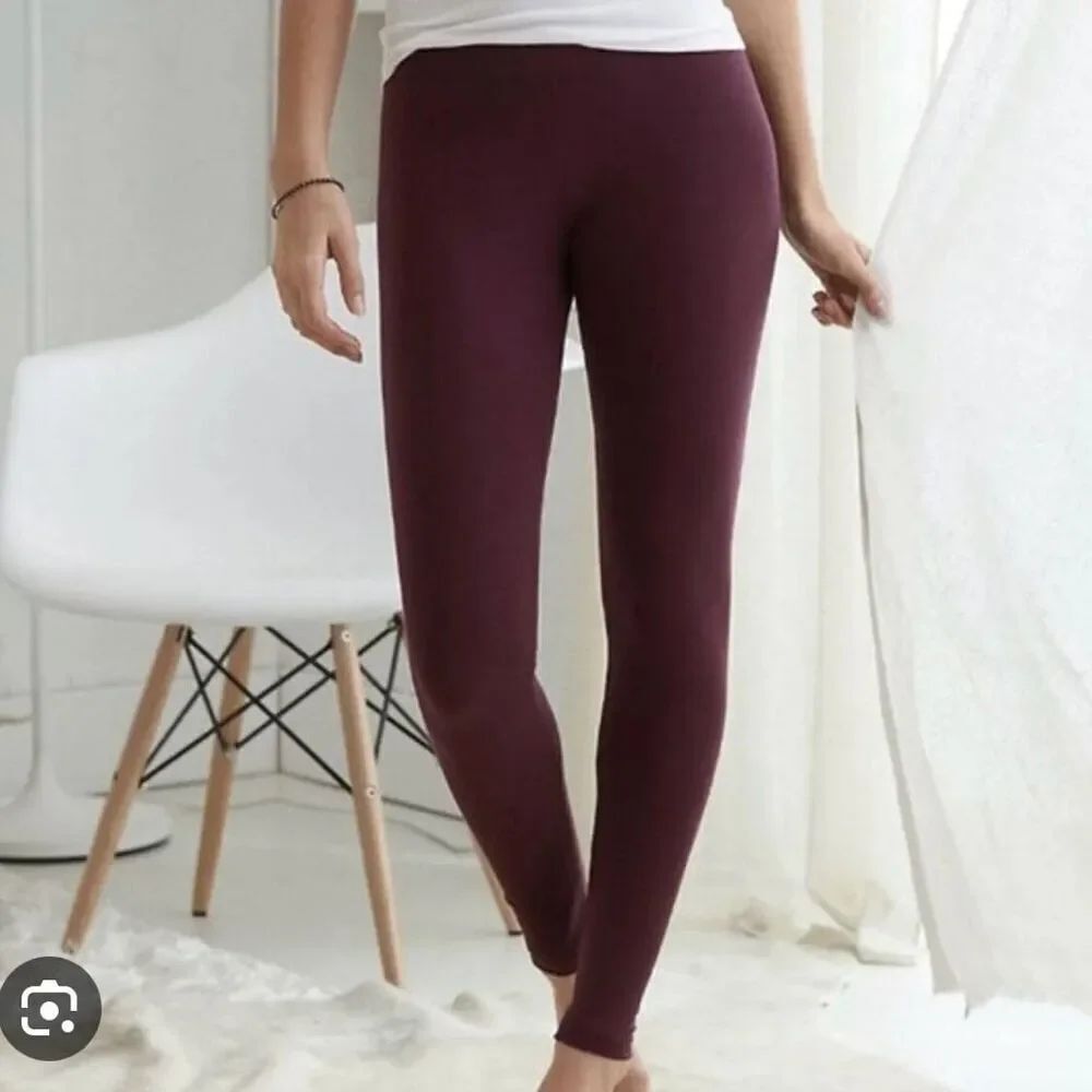 Aerie burgundy high rise leggings medium long